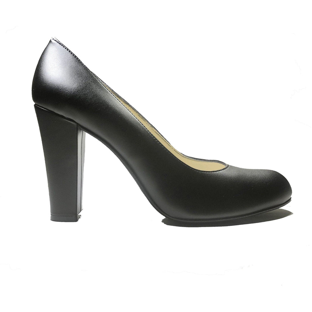'Tanya' Black vegan leather high heel by Zette Shoes - Vegan Style