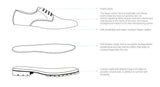 'David' men's derby shoe by Ahimsa - tan - Vegan Style