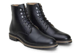 'Robert' vegan men's lace-up boots by Ahimsa - black - Vegan Style