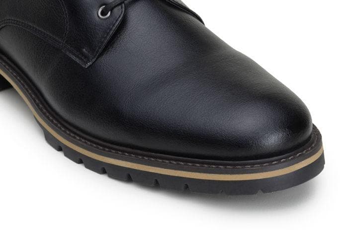 'David' men's derby shoe  by Ahimsa - black - Vegan Style