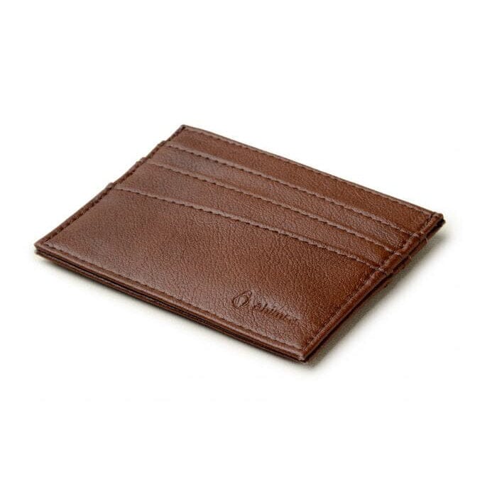 Cardholder vegan-leather unisex wallet by Ahimsa - black, cognac and espresso
