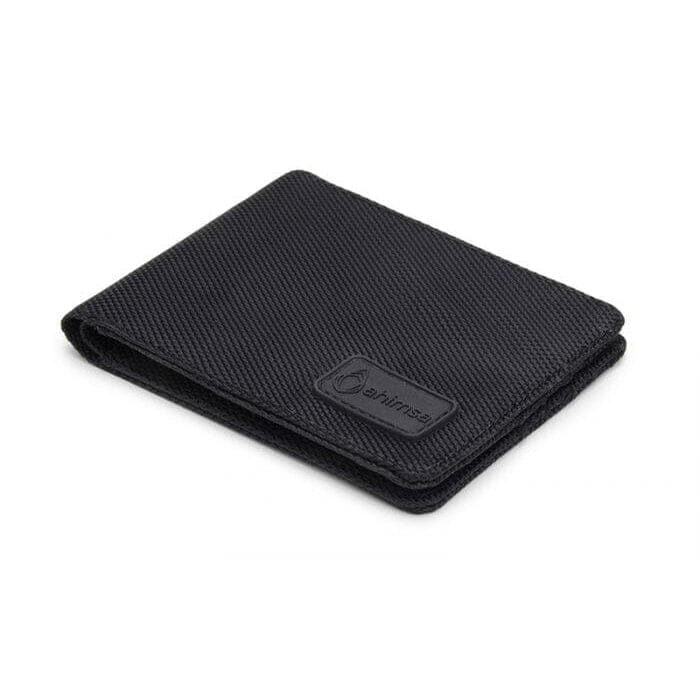 Nylon unisex wallet by Ahimsa - black, navy and espresso