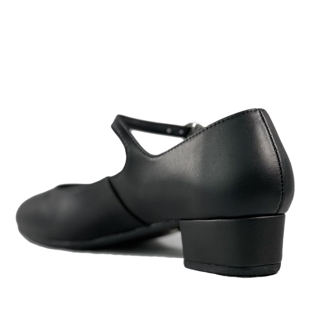 'Gracie' Mary-Jane vegan leather Low-Heels by Zette Shoes - Black