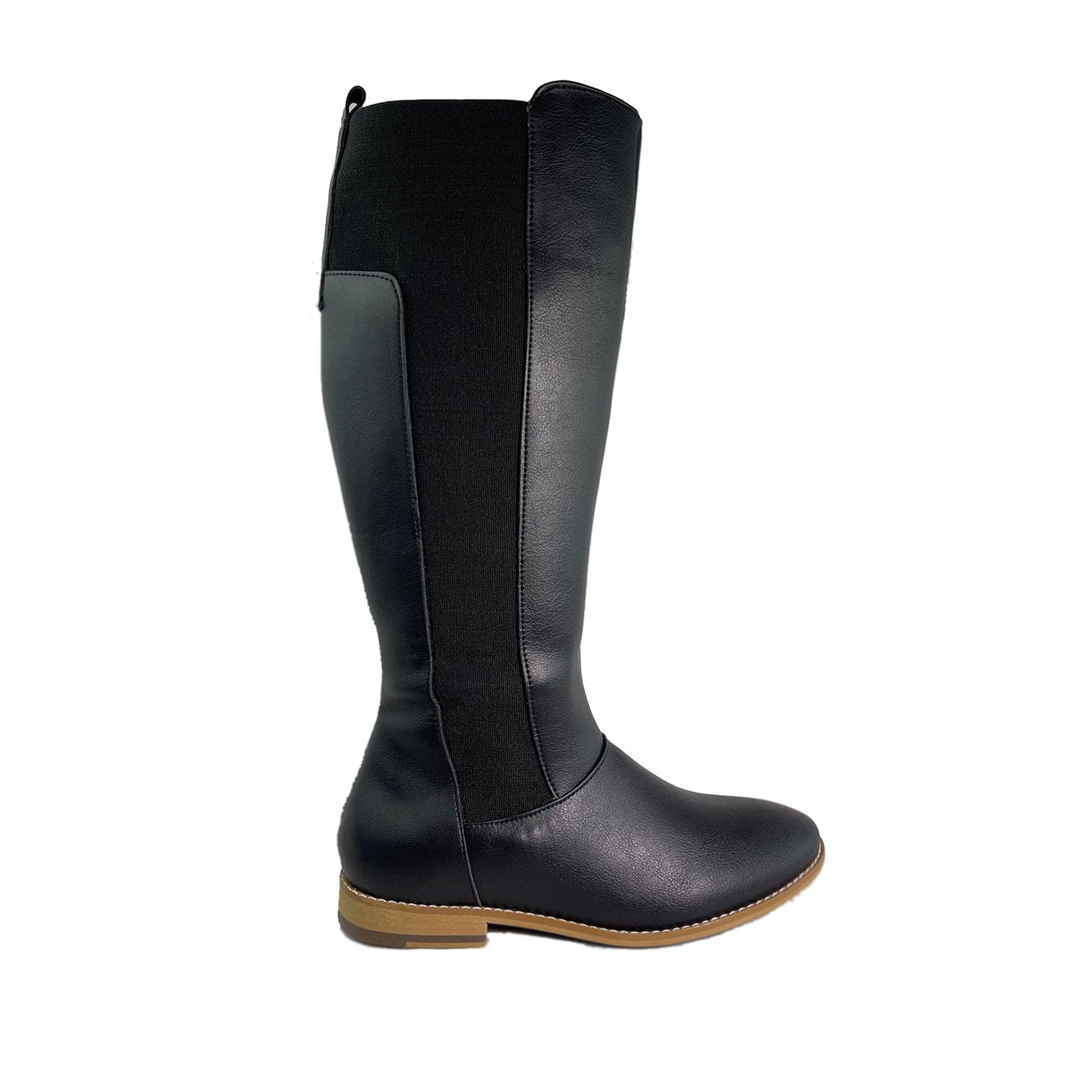 Vegan leather riding store boots