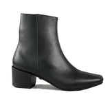 'Jacqui' vegan-leather ankle boot by Zette Shoes - black