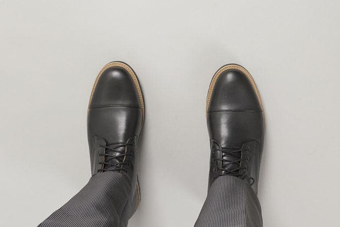 'Eddie' vegan men's lace-up boots by Ahimsa - black - Vegan Style