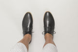'Teresa' Women's Vegan Derbys by Ahimsa - black - Vegan Style