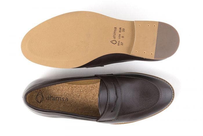 'Irene' Women's Vegan Loafers By Ahimsa - brown - Vegan Style