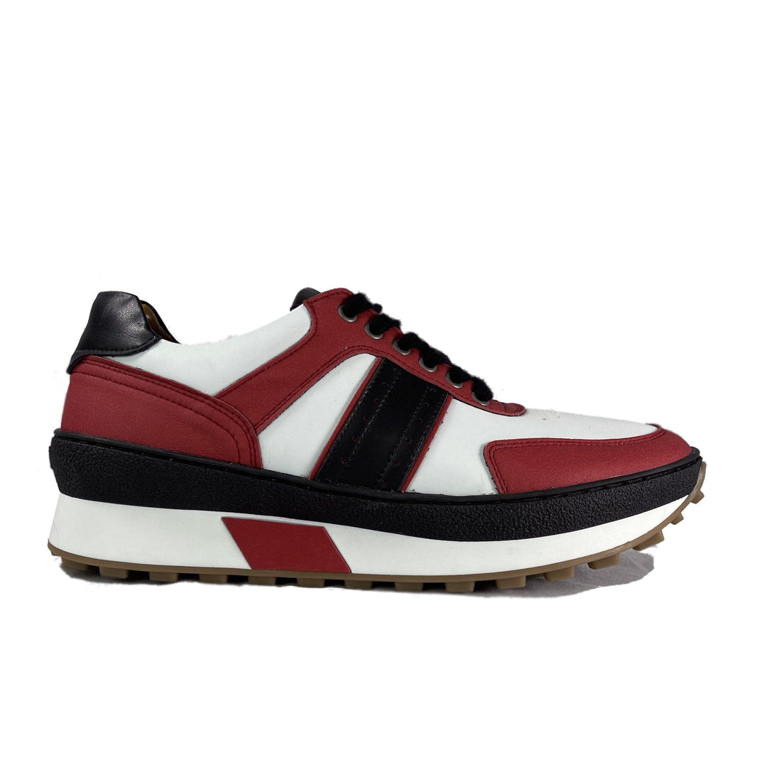 'Mickey'  vegan sneaker by Zette Shoes - red, white and black