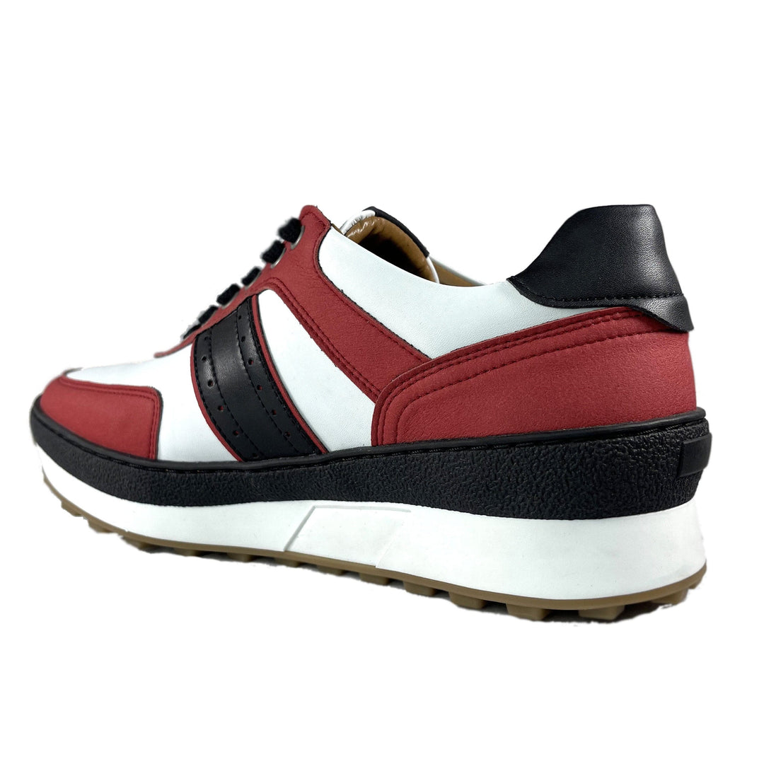 'Mickey'  vegan sneaker by Zette Shoes - red, white and black