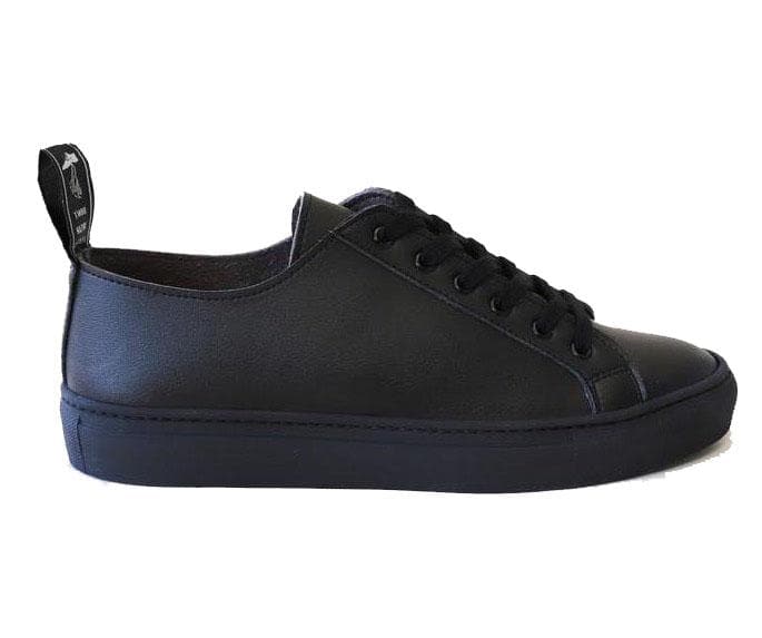 'Samo' Vegan-Leather Sneaker by Good Guys Don't Wear Leather - Black