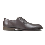 'Gideon' classic vegan derby round toe by Zette Shoes - dark chestnut - Vegan Style