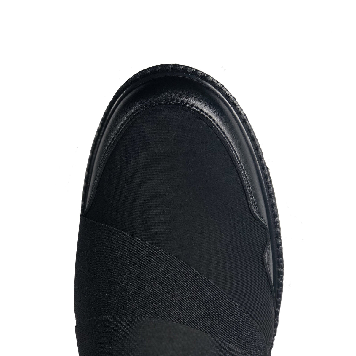 'Caspar' - men's vegan sneaker by Zette Shoes - black with white sole - Vegan Style